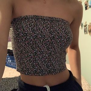 floral tube top